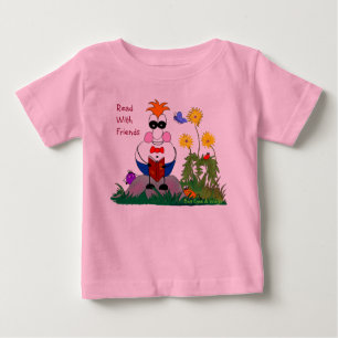 友人の幼児のティーと読まれる虫の目及び翼 ベビーTシャツ