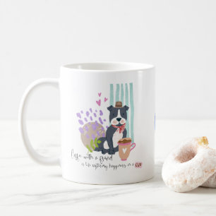 友人の引用文のかわいいStaffyの飼い犬のコーヒー コーヒーマグカップ