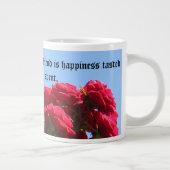 友人の引用文のバラのジャンボマグ ジャンボコーヒーマグカップ (右)