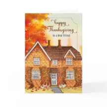 友人の感謝祭の秋の家のために