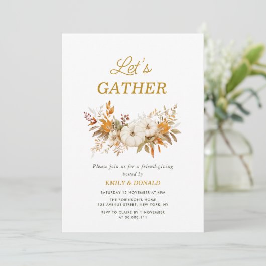 友人の感謝祭をしよう 招待状 (スタンド正面)