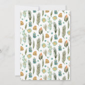 友人の感謝祭パーティーへの招待 シーズンカード (裏面)