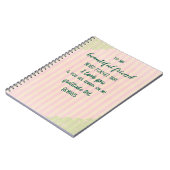 友人の感謝 ノートブック (左側)