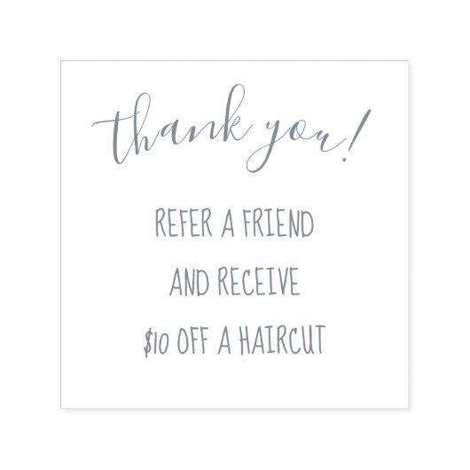 友人の手書きスタンプを参照ありがとう セルフインキングスタンプ (デザイン)