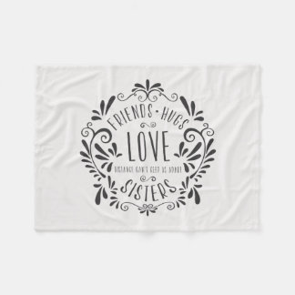 友人の抱擁愛姉妹のフリースブランケット フリースブランケット