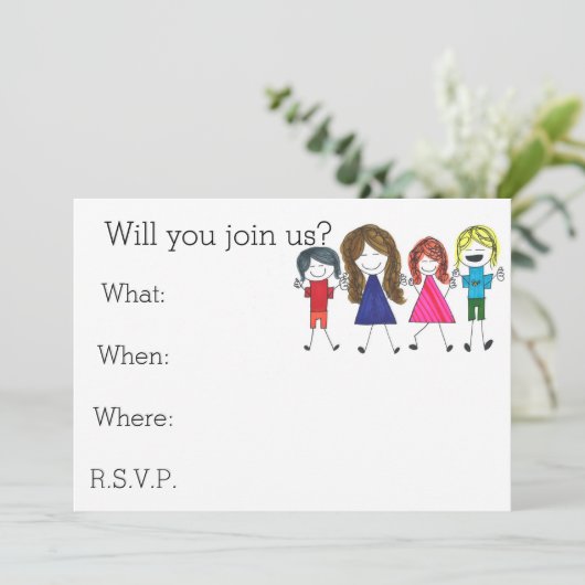 友人の招待を受ける 招待状 (スタンド正面)