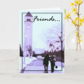 友人の挨拶状1 カード (黄色い花)