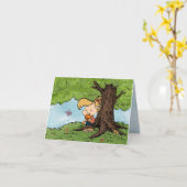 友人の挨拶状 カード (黄色い花)