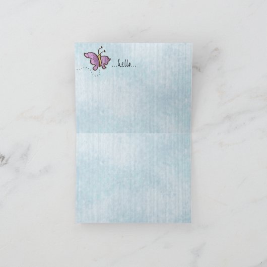 友人の挨拶状 カード (内部)