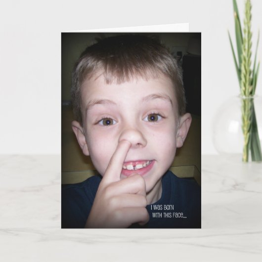 友人の挨拶状 カード (正面)