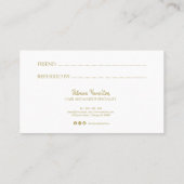 友人の書道紹介スタイリッシュカードを参照する 名刺 (裏面)