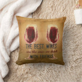 友人の枕が付いているワイン クッション (ブランケット)