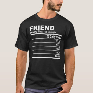 友人の栄養ファクトカスタムーパーソナライズされたファミリー Tシャツ