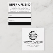 友人の正方形を参照して下さい 紹介カード (正面/裏面)