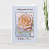 友人の母の日のカードと平和バラ カード (正面)