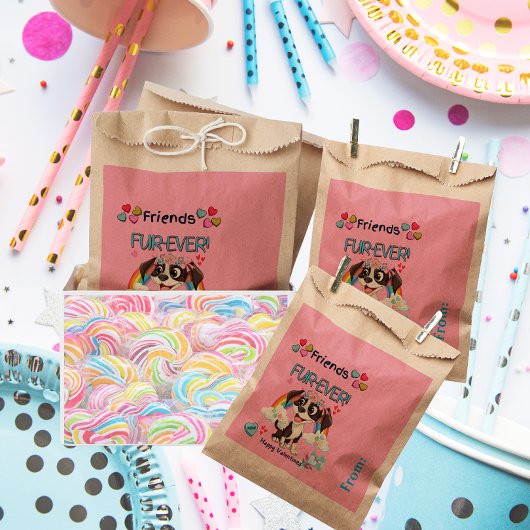 友人の毛皮を超えるかわいい子犬の教室 フェイバーバッグ