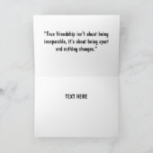 友人の永遠のグリーティングカード カード (内部)