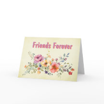 友人の永遠のグリーティングカード