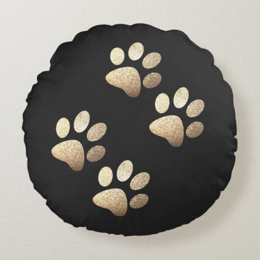 友人の犬は柔らかいオーク材を輝く ラウンドクッション (正面)