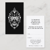 友人の理容師のパンクのcalaveraを参照して下さい 紹介カード (正面/裏面)