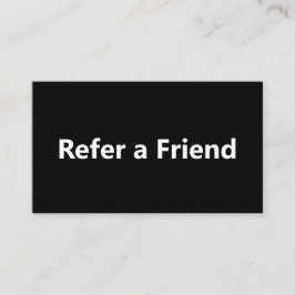 友人の白黒のビジネスを参照シンプルする 紹介カード