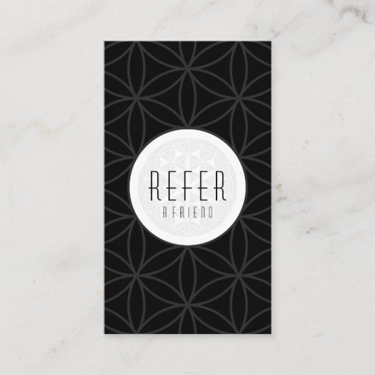 友人の神聖な幾何学を参照する 紹介カード (正面)