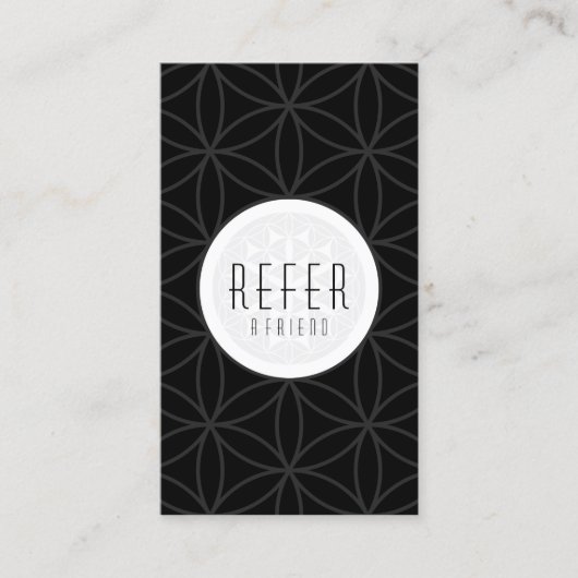 友人の神聖な幾何学を参照する 紹介カード (正面)