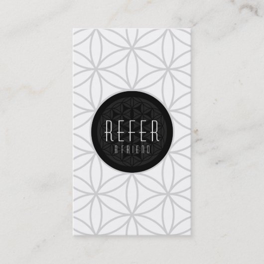 友人の神聖な幾何学を参照する 紹介カード (正面)