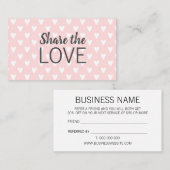 友人の粋でモダンなピンクの名刺を参照して下さい 名刺 (正面/裏面)