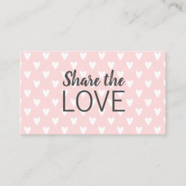 友人の粋でモダンなピンクの名刺を参照して下さい 名刺