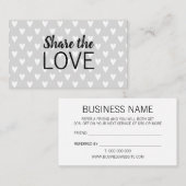 友人の粋でモダンな灰色の名刺を参照して下さい 名刺 (正面/裏面)