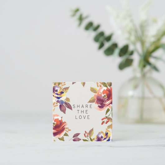 友人の紹介のサロンの顧客カード・セットを参照して下さい 紹介カード (スタンド正面)