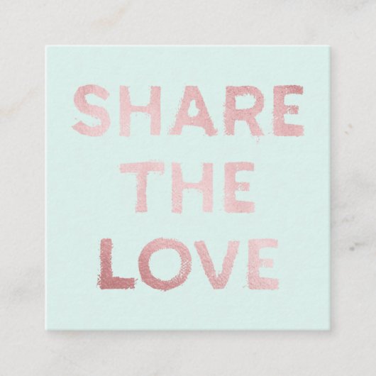 友人の紹介のサロンの顧客カード・セットを参照して下さい 紹介カード (正面)