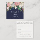 友人の紹介のサロンの顧客カード・セットを参照して下さい 紹介カード (正面/裏面)