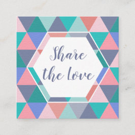 友人の紹介の顧客の三角形カードを参照して下さい 紹介カード