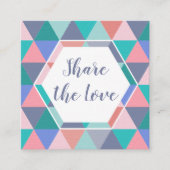 友人の紹介の顧客の三角形カードを参照して下さい 紹介カード (正面)