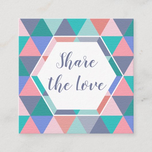 友人の紹介の顧客の三角形カードを参照して下さい 紹介カード (正面)