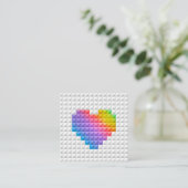 友人の紹介の顧客の虹のハートカードを参照して下さい 紹介カード (スタンド正面)