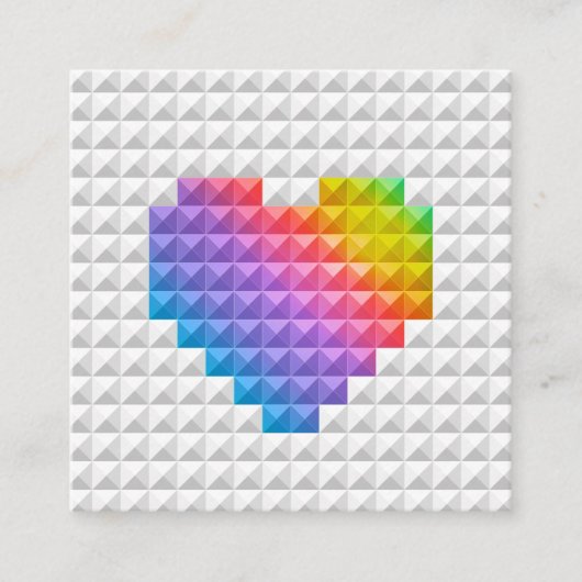 友人の紹介の顧客の虹のハートカードを参照して下さい 紹介カード (正面)