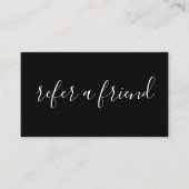 友人の紹介プログラムを参照する 紹介カード (正面)