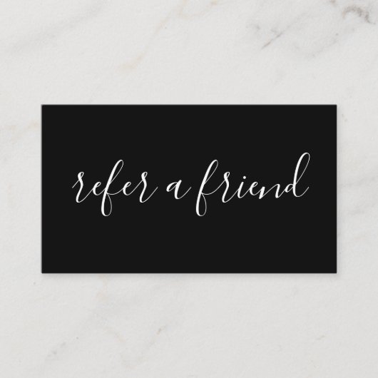 友人の紹介プログラムを参照する 紹介カード (正面)