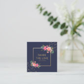 友人の花の紹介のサロンの顧客カードを参照して下さい スクエア名刺 (スタンド正面)