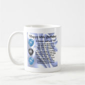 友人の詩の第60誕生日 コーヒーマグカップ (左)