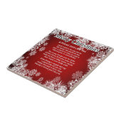 友人の詩-クリスマスのデザイン タイル (側面)