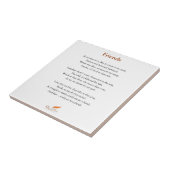 友人の詩 タイル (側面)