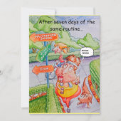 友人の誕生日の挨拶カード。 サンキューカード (正面)