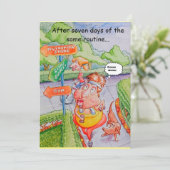 友人の誕生日の挨拶カード。 サンキューカード (スタンド正面)