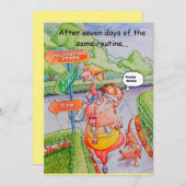 友人の誕生日の挨拶カード。 サンキューカード (正面/裏面)