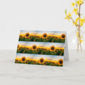 友人の誕生日****ひまわり**** カード (黄色い花)