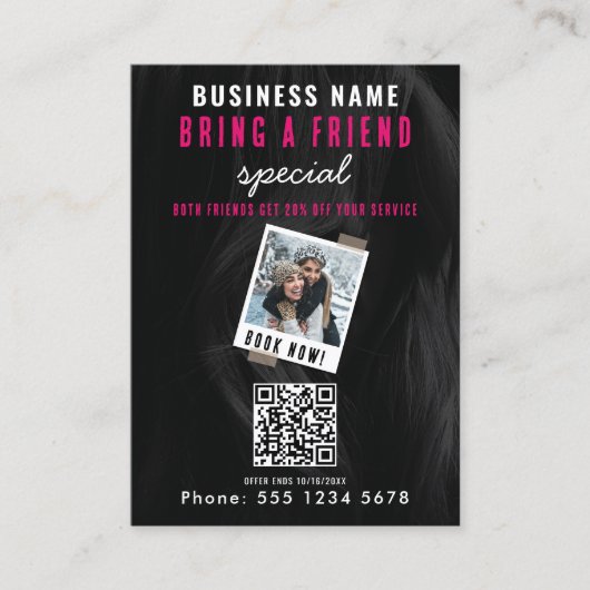 友人の販売を持参する友人の予約を参照 名刺 (正面)